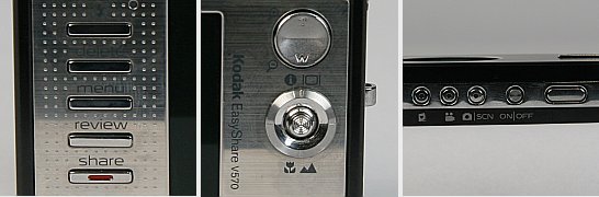 Kodak EasyShare V570 - Wygląd i jakość wykonania Kodak EasyShare V570 - Wygląd i jakość wykonania