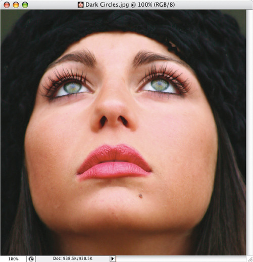 Faces. Retusz zdj�� portretowych - Retuszowanie ciemnych kr�g�w pod oczami