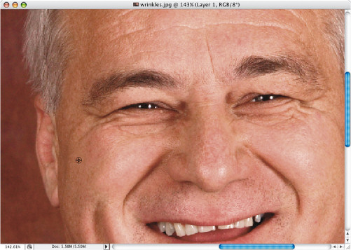 Faces. Retusz zdj�� portretowych - Tuszowanie zmarszczek