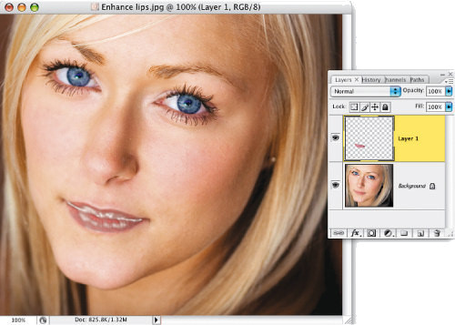 Faces. Retusz zdj�� portretowych - Akcentowanie ust