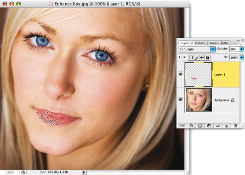 Faces. Retusz zdj�� portretowych - Akcentowanie ust