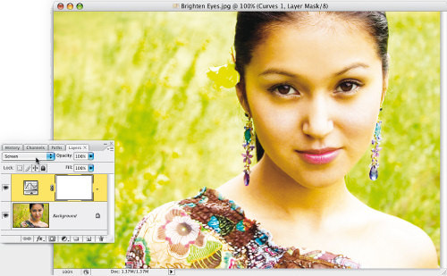 Faces. Retusz zdj�� portretowych - Rozja�nianie i wybielanie oczu