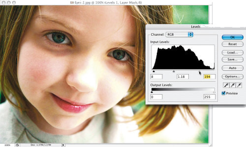Faces. Retusz zdj�� portretowych - Rozja�nianie i wybielanie oczu