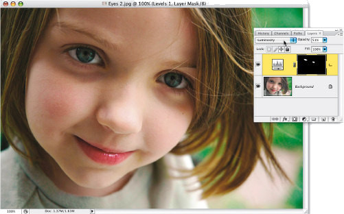 Faces. Retusz zdj�� portretowych - Rozja�nianie i wybielanie oczu