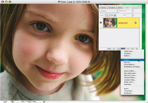 Faces. Retusz zdj�� portretowych - Rozja�nianie i wybielanie oczu