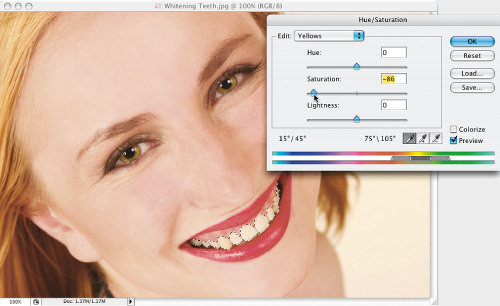 Faces. Retusz zdj�� portretowych - Wybielanie z�b�w