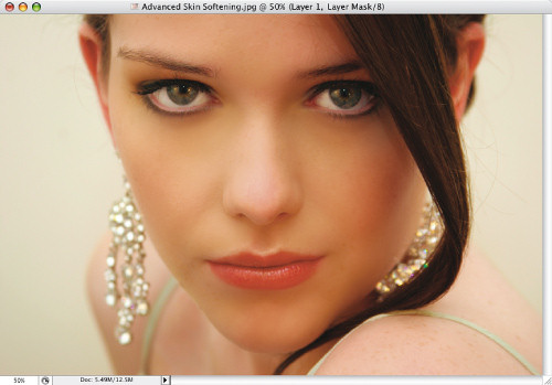 Faces. Retusz zdj�� portretowych - Zaawansowany spos�b wyg�adzania sk�ry