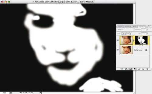 Faces. Retusz zdj�� portretowych - Zaawansowany spos�b wyg�adzania sk�ry