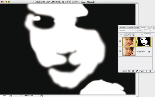Faces. Retusz zdj�� portretowych - Zaawansowany spos�b wyg�adzania sk�ry