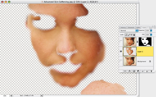 Faces. Retusz zdj�� portretowych - Zaawansowany spos�b wyg�adzania sk�ry