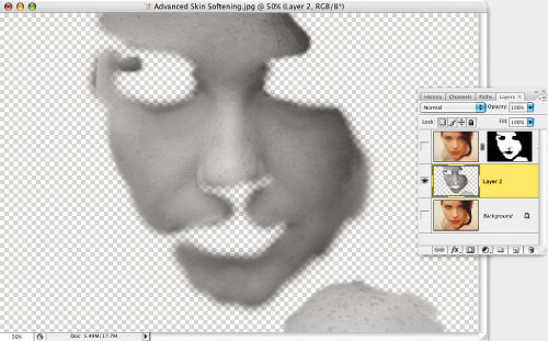 Faces. Retusz zdj�� portretowych - Zaawansowany spos�b wyg�adzania sk�ry