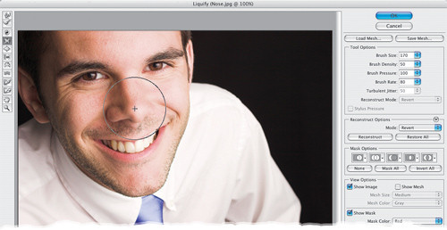 Faces. Retusz zdj�� portretowych - Najprostszy spos�b na cyfrow� operacj� nosa