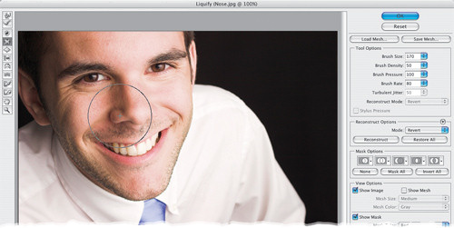 Faces. Retusz zdj�� portretowych - Najprostszy spos�b na cyfrow� operacj� nosa