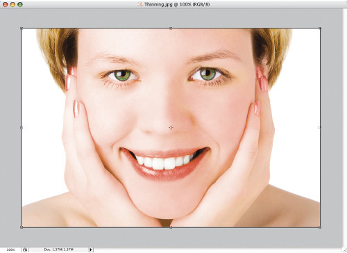 Faces. Retusz zdj�� portretowych - Odchudzanie i wysmuklanie