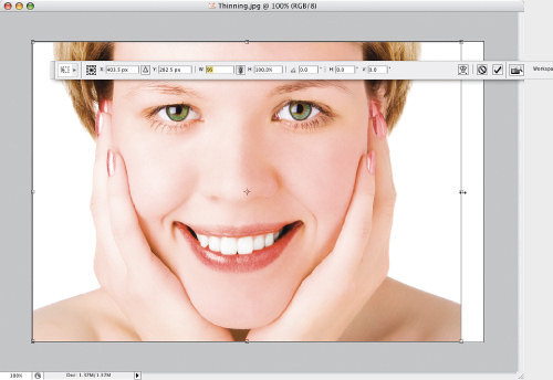 Faces. Retusz zdj�� portretowych - Odchudzanie i wysmuklanie