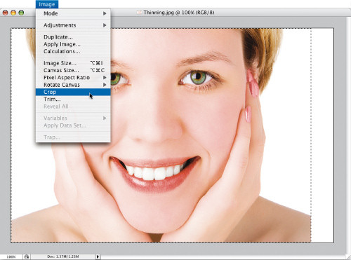 Faces. Retusz zdj�� portretowych - Odchudzanie i wysmuklanie