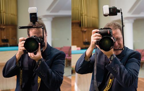 Profesjonalne zdj�cia �lubne - Zalety uchwytu na lamp� b�yskow�