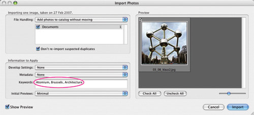 Porz�dkowanie i wybieranie zdj�� w Adobe Lightroom - Dodawanie s��w kluczowych