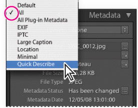 Porz�dkowanie i wybieranie zdj�� w Adobe Lightroom - Dodawanie metadanych
