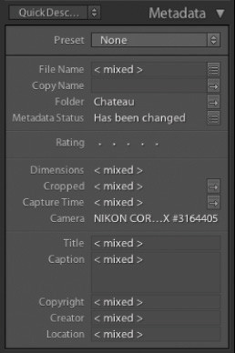 Porz�dkowanie i wybieranie zdj�� w Adobe Lightroom - Dodawanie metadanych