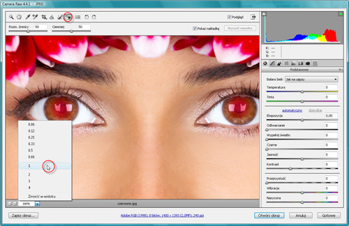 Zaklęcia Photoshopa - wywoływanie plików RAW - Usuwanie czerwonych oczu Zaklęcia Photoshopa - wywoływanie plików RAW - Usuwanie czerwonych oczu