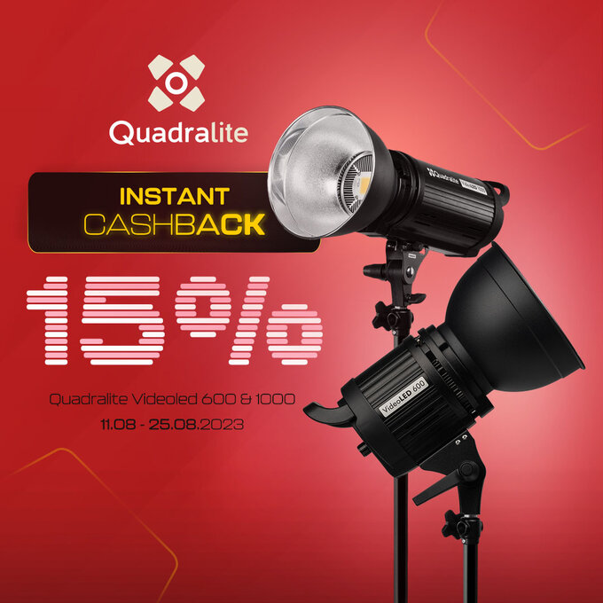 Letnia promocja instant cashback Quadralite