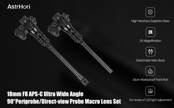 AstrHori 18 mm f/8 Periscope Probe 2x Macro z ktow kocwk