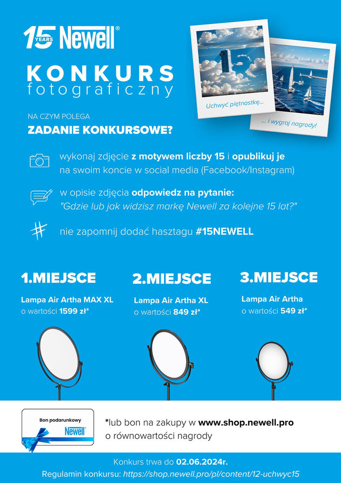 Konkurs fotograficzny z okazji 15. urodzin Newell