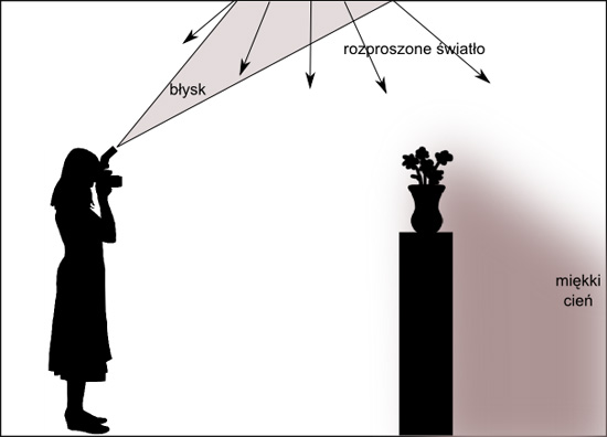 Wykorzystanie lampy b�yskowej -  Fotoszko�a Sony: Lekcja 7
