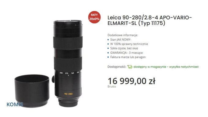 Optyka Leica dostępna w komisie e-oko Optyka Leica dostępna w komisie e-oko