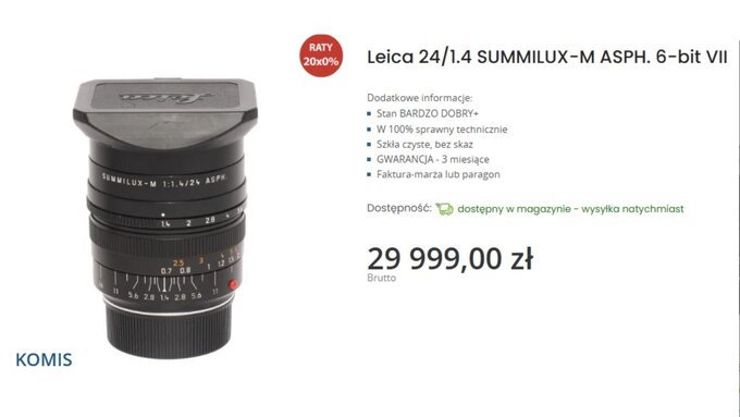 Optyka Leica dostępna w komisie e-oko Optyka Leica dostępna w komisie e-oko