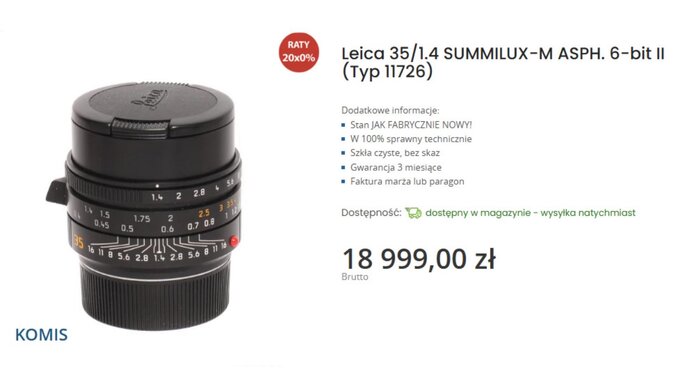 Optyka Leica dostępna w komisie e-oko Optyka Leica dostępna w komisie e-oko