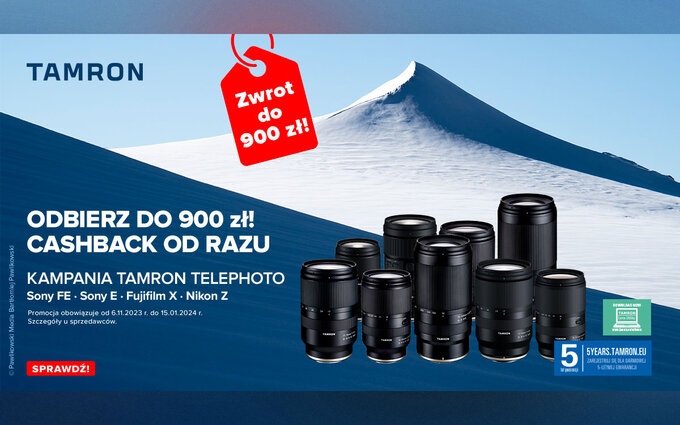 Ostatni tydzie promocji Tamron Cashback