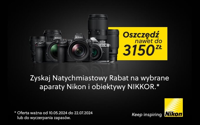 Natychmiastowy rabat lato 2024 - promocja Nikona Natychmiastowy rabat lato 2024 - promocja Nikona