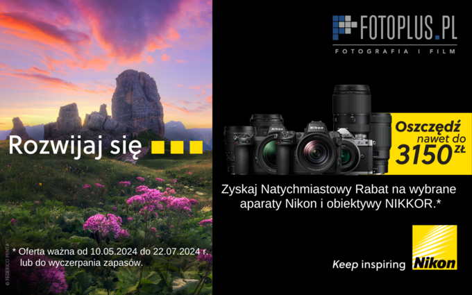Letnia promocja firmy Nikon w Foto-Plus.pl